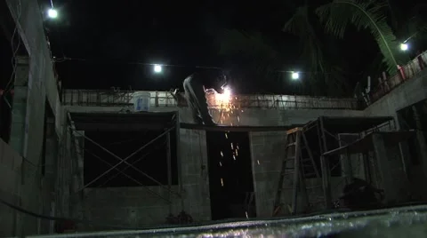 Arc welding construction Video stock 45676791