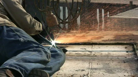 Arc worker Video stock 487213