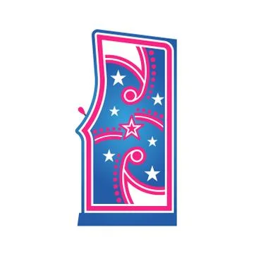 Arcade 80s Game console Ilustração Stock