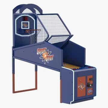 Arcade Basketball Game Machine 3D Model