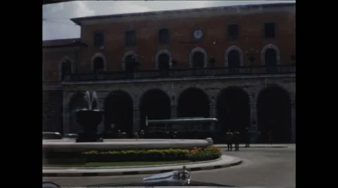 Arcade Building with Arches in Pisa Stock Footage 47970971
