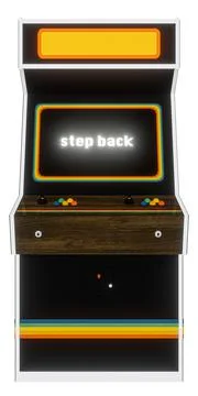 Arcade cabinet isolated on white background Stock Illustration