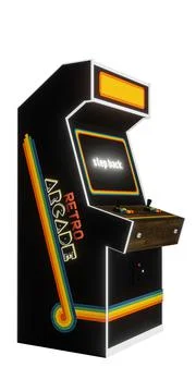 Arcade cabinet isolated on white background Stock Illustration