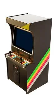 Arcade cabinet isolated on white background Stock Illustration
