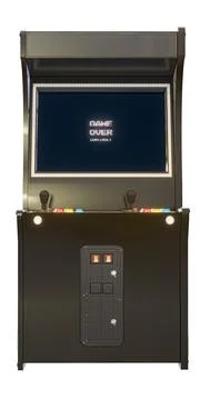Arcade cabinet isolated on white background Stock Illustration