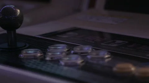 Arcade Controller Pushbuttons with Joystick Video stock 53420571