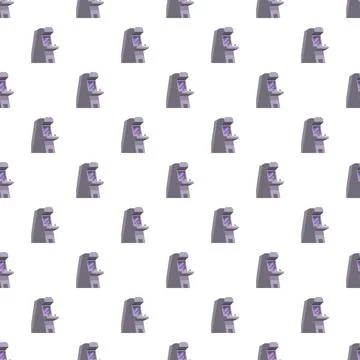 Arcade game cabinet machine repeating pattern design Stock Illustration
