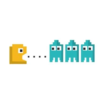 Arcade game character Illustrazione stock