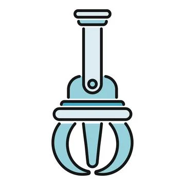 Arcade game claw machine grabber mechanism icon 스톡 일러스트