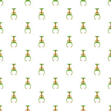 Arcade game claw machine mechanical grabber tool pattern イラスト素材