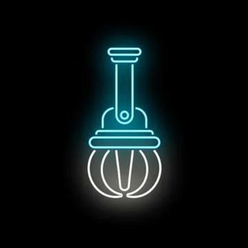 Arcade game claw machine neon light icon イラスト素材