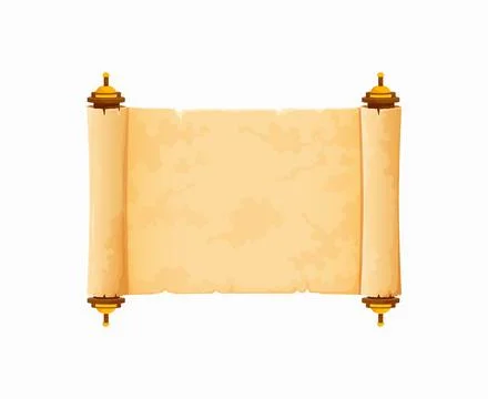 Arcade game frame, ancient Egyptian papyrus scroll Stock Illustration