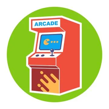 Arcade game machine Illustrazione stock