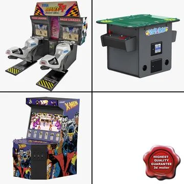 Arcade Games Collection 2 3D Model