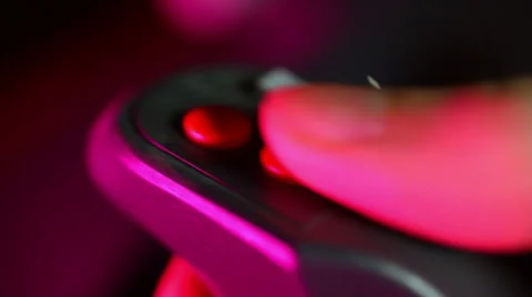 Arcade gaming control buttons button 1 Stock Footage 32402766