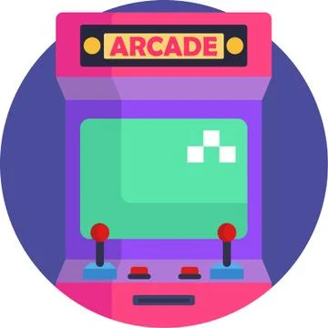 Arcade Gaming icon Stock Illustration