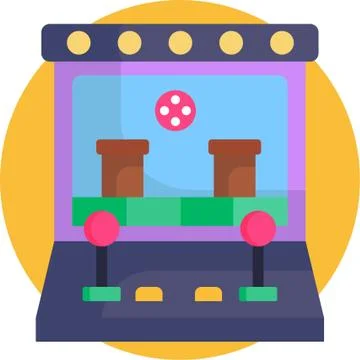 Arcade Gaming icon Stock Illustration