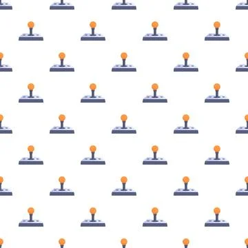 Arcade joystick pattern forming a retro gaming background Stock Illustration