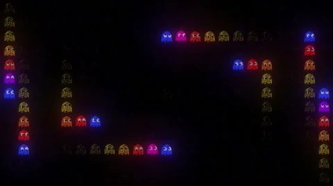 Arcade LED In the Dark Stock Footage 48989692