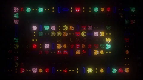 Arcade LED Outward Spiral Video stock 48989807