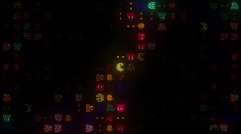 Arcade LED Windmill Video stock 48989813