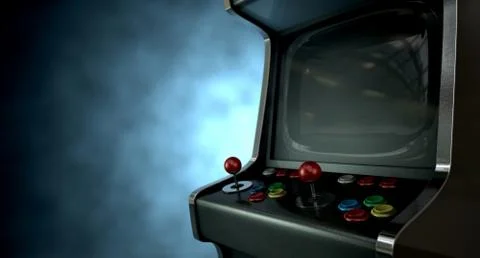 Arcade Machine Dramatic View Illustrazione stock