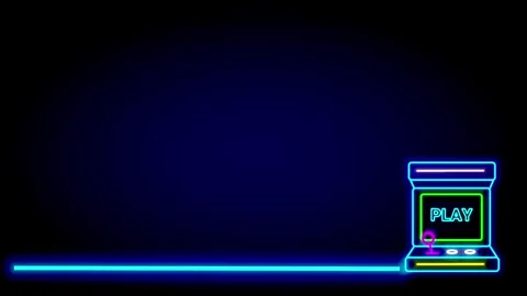 Arcade Machine Scene Stock Footage 335632754
