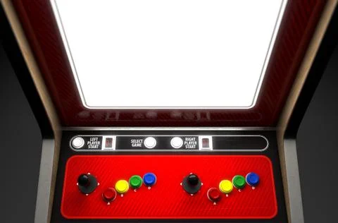 Arcade Machine Screen Illustrazione stock