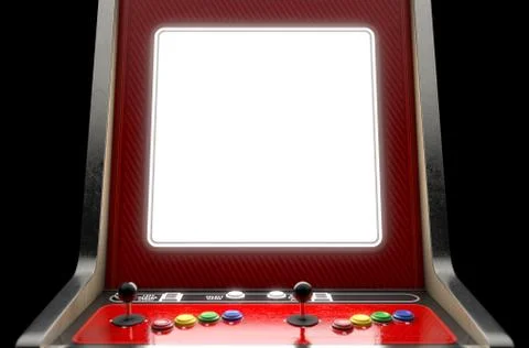 Arcade Machine Screen Illustrazione stock