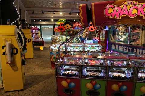 Arcade machine  seaside Foto stock