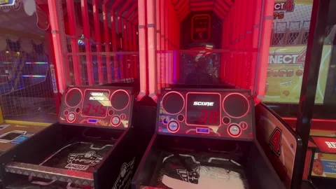 Arcade Machine Ticket Redemption Games Prize Stock Footage 311055971
