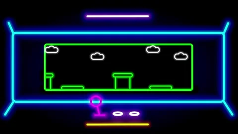 Arcade Platformer Gameplay Stock Footage 335632753