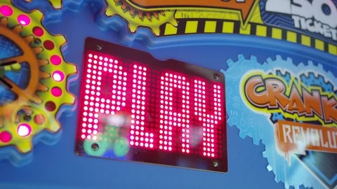Arcade Play Sign 4k Stock Footage 93664324