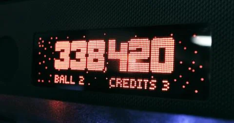 Arcade: Score On Pinball Machine Stock Photos