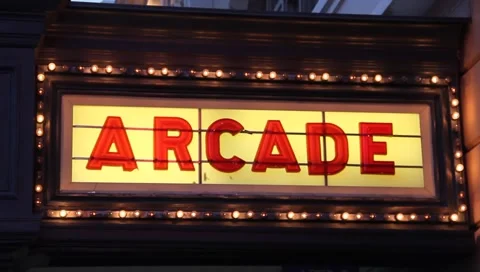 ARCADE sign Lights Marquee #2 動画素材 6929654