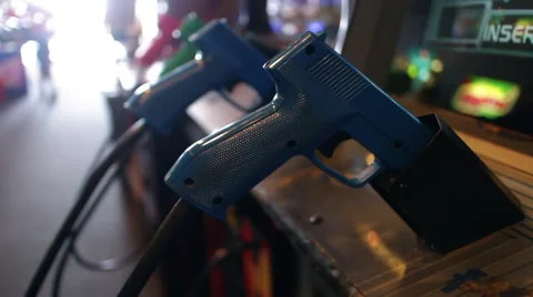 Arcade Video Game Gun Stock Footage 68945471
