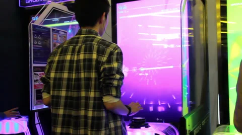 Arcade, Video Games 03 Stock Footage