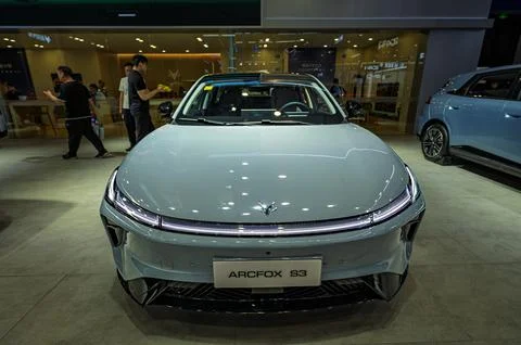 ARCFOX Makes its Debut at the 23rd Changchun Auto Expo Fotos Stock