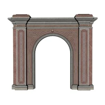 Arch - 3D render Stock Illustration