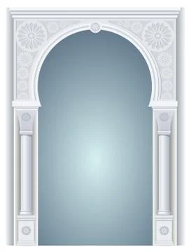 Arch in the Arabic style Stock Illustration