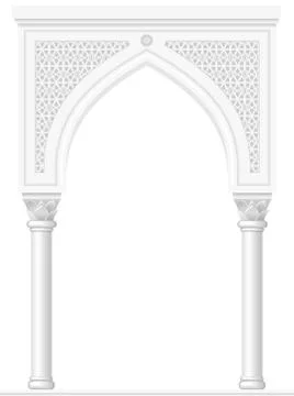 Arch in the Arabic style Stock Illustration