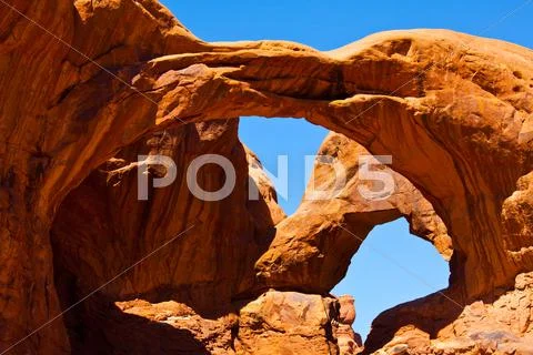 Arch in arches national park, utah Stock Photos