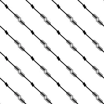 Arch arrow pattern seamless vector Illustrazione stock