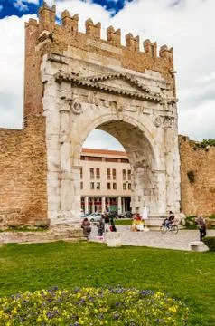 Arch of Augustus Stock Photos