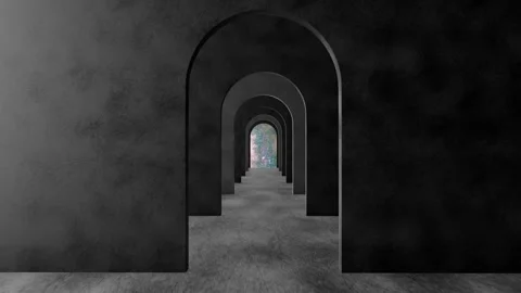 Arch Black 2 Video stock 283669767