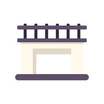 Arch bridge construction element with simple design Ilustração Stock