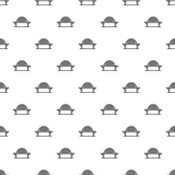 Arch bridge pattern connecting sides over water Ilustração Stock