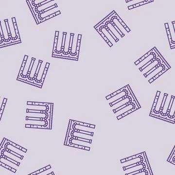 Arch byzantine line seamless pattern Stock Illustration