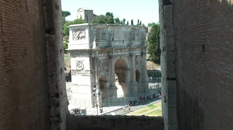 Arch of Constantine Stock Footage 527056