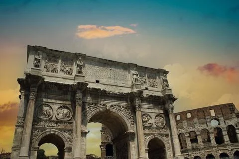 Arch of Constantine Foto stock